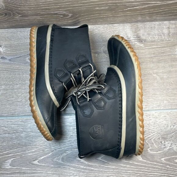 Sorel Out ‘N About Plus Black Nubuck Women’s Sz 7.5 Warm Waterproof Duck Boots - Picture 9 of 12